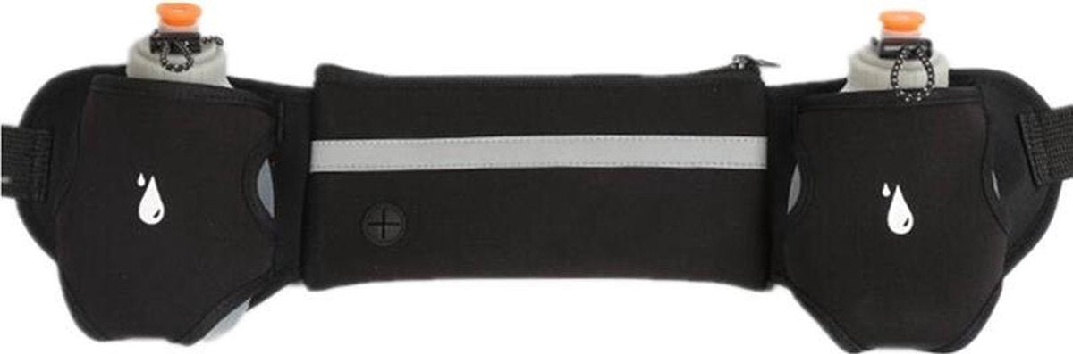 Drinkgordel Met 2 Drinkflessen  - Hardloop Riem Band / Telefoon Sport Heupriem Met Bidons