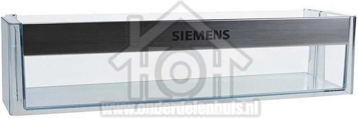 Siemens Flessenrek Transparant met chromen rand KI26DA20