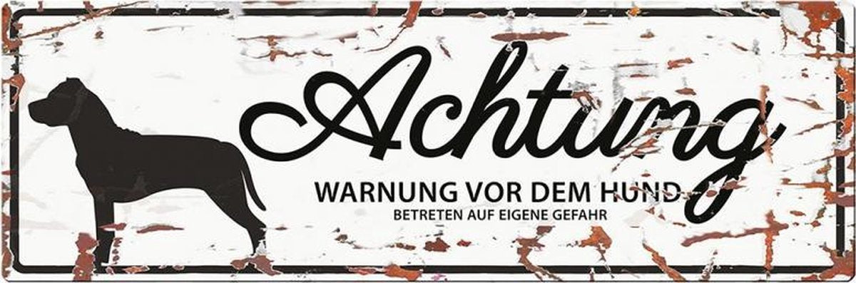 D&D Waakbord / Warning sign stafford de Wit 40x14cm