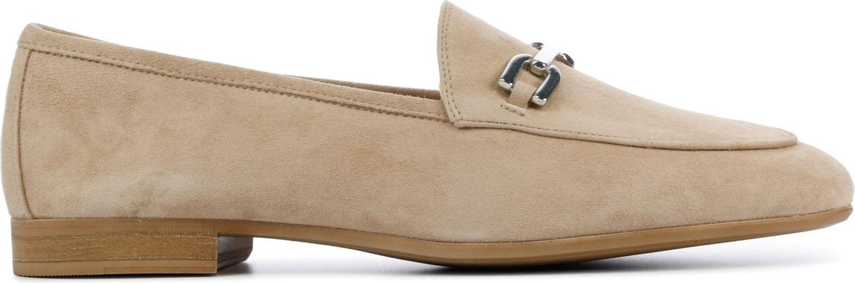 Unisa Vrouwen Suède Instapschoenen / Damesschoenen / Instapper Dalcy sue - Beige - Maat  40