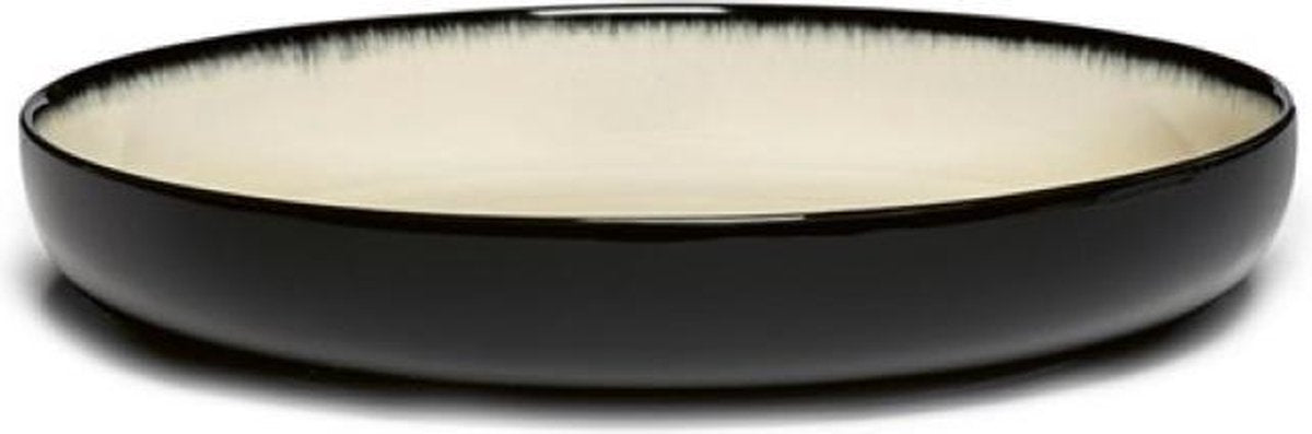 Serax Ann Demeulemeester Dé hoog bord D24cm off white/black varD