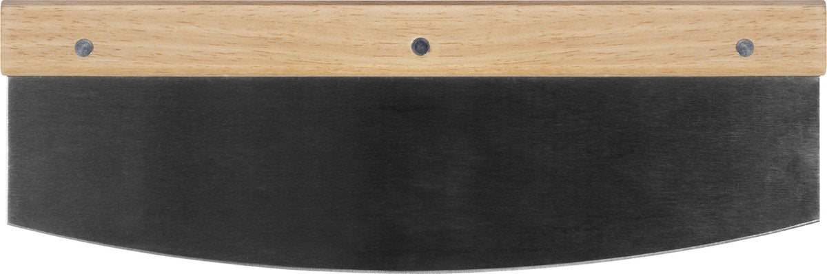 Krumble Pizzasnijder met houten handvat / Pizzames / Pizza / Deegsnijder / Keukenaccessoires / Kookgerei - RVS
