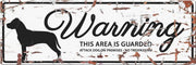 D&D Waakbord / Warning sign stafford gb Wit 40x14cm