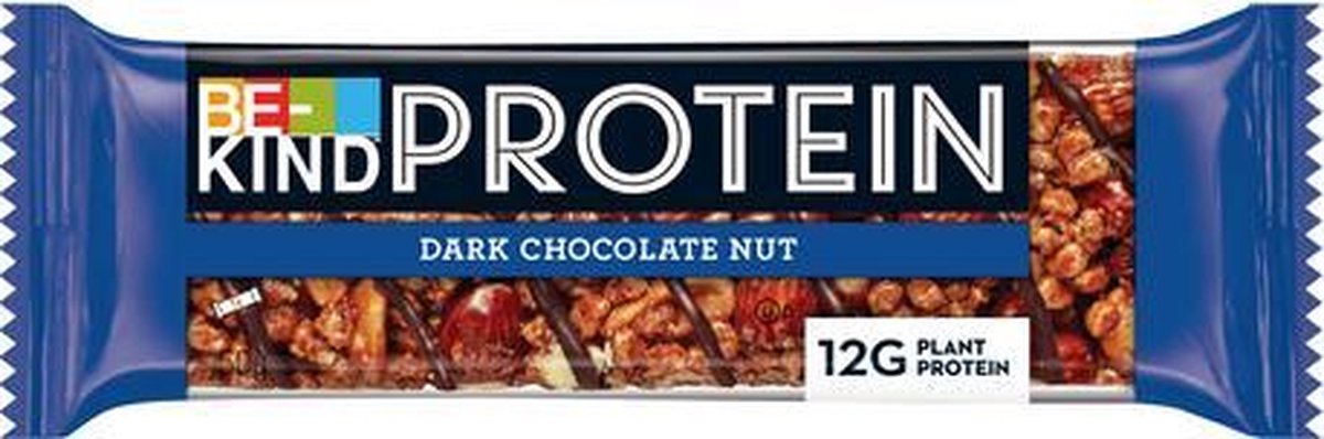 Be Kind Chocolade Proteine Reep Double Dark Chocolate Nut 12 x 50 gram