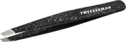 Tweezerman 40th Anniversary Slant Tweezer Studio Line - Pincet - Zwart met Glitters - Jubileum Editie - 1 stuk