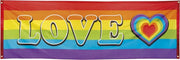 Spandoek Regenboog Love - 74x220cm