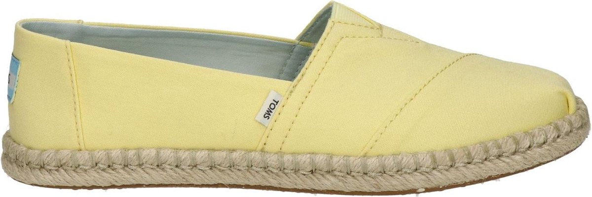 TOMS Alpargata Rope Plant Dye Dames Espadrille - Yellow - Maat 38