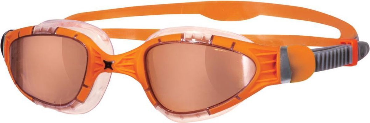 Zoggs - Aqua Flex Zwembril - Volwassenen - Oranje/Titanium - Maat: One Size