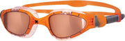 Zoggs - Aqua Flex Zwembril - Volwassenen - Oranje/Titanium - Maat: One Size