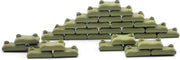 W06 - 50x Zandzakken groen - WW2 Bouwstenen - Lego fit - WW2 - Soldaten - Militair - Tank - Army - Bouwstenen - Wapens - Geweren - Brick - Tweede Wereld Oorlog - Mini-figures - Leger - Duits - Navy Seals