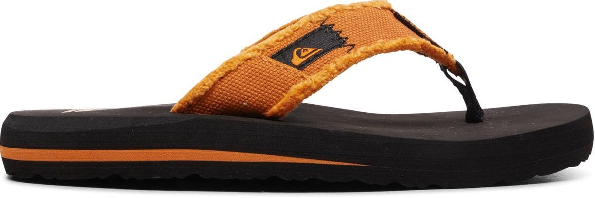 Quiksilver Monkey Abyss Youth Jongens Slippers - Black/Orange - Maat 29