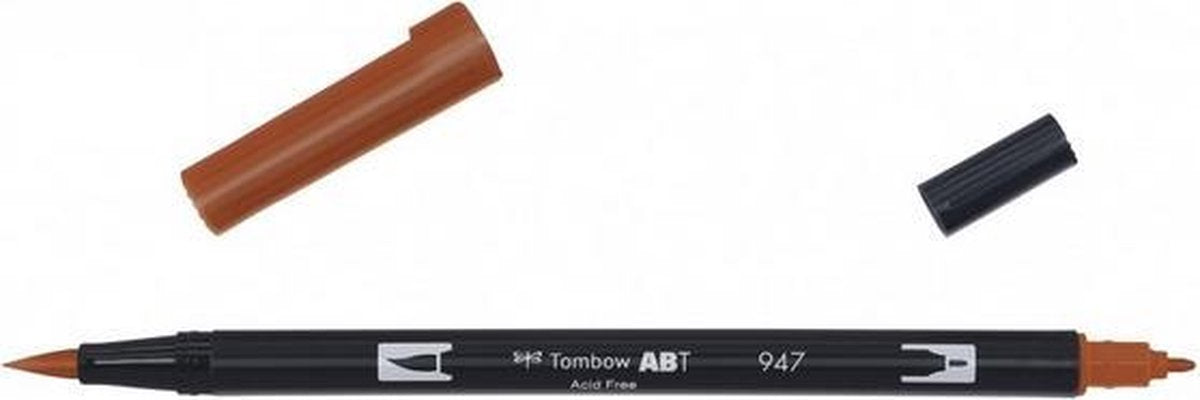Tombow ABT dual brush pen burnt sienna ABT-947