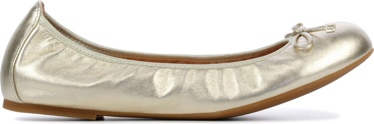 Unisa Vrouwen Ballerina's Acor met - Goud - Maat 37