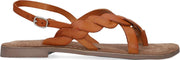 Lazamani Dames Sandalen - Cognac - Maat 40
