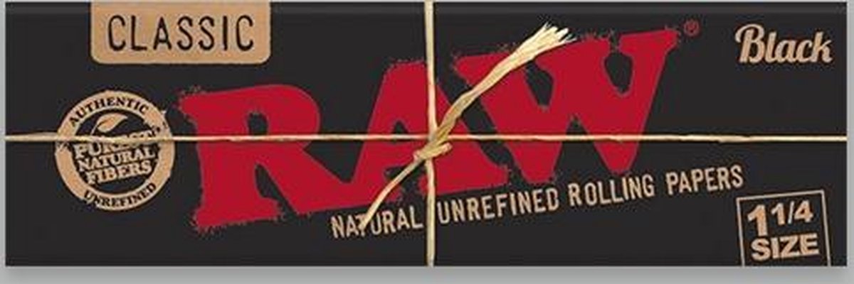 Raw Black 1.1/4 ( Kleine vloei )