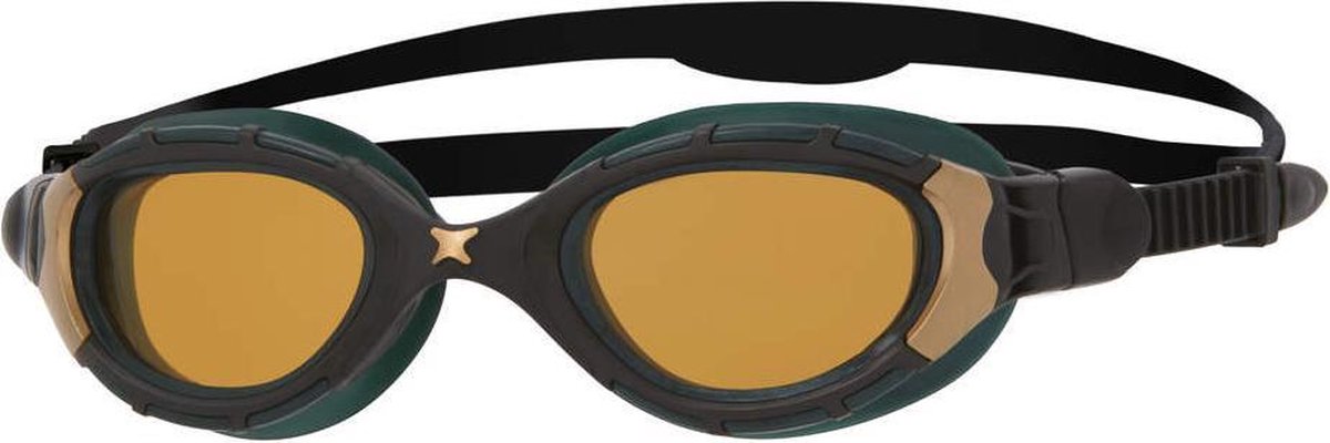 Zoggs Predator Flex Polarised Ultra Reactor Zwembril Black Gold