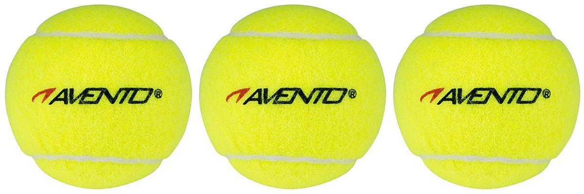 Avento Tennisballen Gasgevuld - 3 Stuks - Fluorgeel/Wit