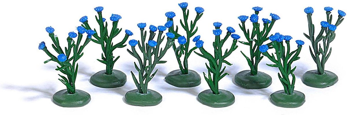 Busch - 8 Kornblumenpflanzen H0 (Bu1247)