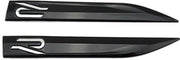 R logo embleem - MK8 - Zijkant - Golf - Polo embleem - Volkswagen - 2 stuks - zwart - NEW