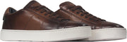 Santoni InstapSchoen Bruin Bruin  - Maat 44 - Heren - Never out of stock Collectie - Leer