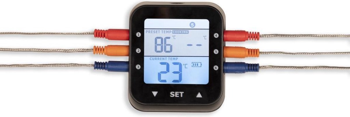 Patton Emax - Bluetooth Smart thermometer VI - incl. 6 RVS probes