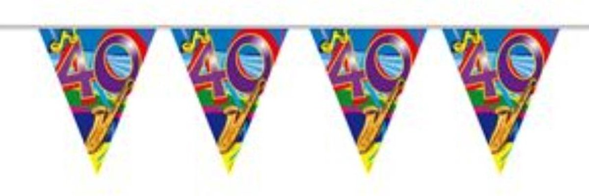 2 stuks Vlaggenlijn  40 jaar 