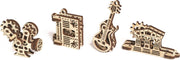Ugears Houten Modelbouw - U-Fidget Sleutelhangers - Creation
