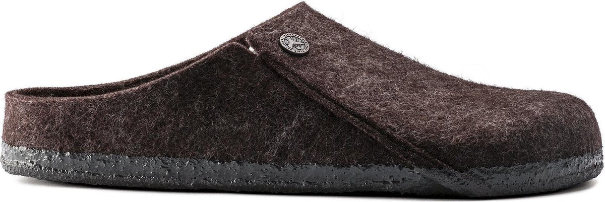 Birkenstock Zermatt narrow Filz Soft Cozy Home Dames Pantoffels - Mocha - Maat 36