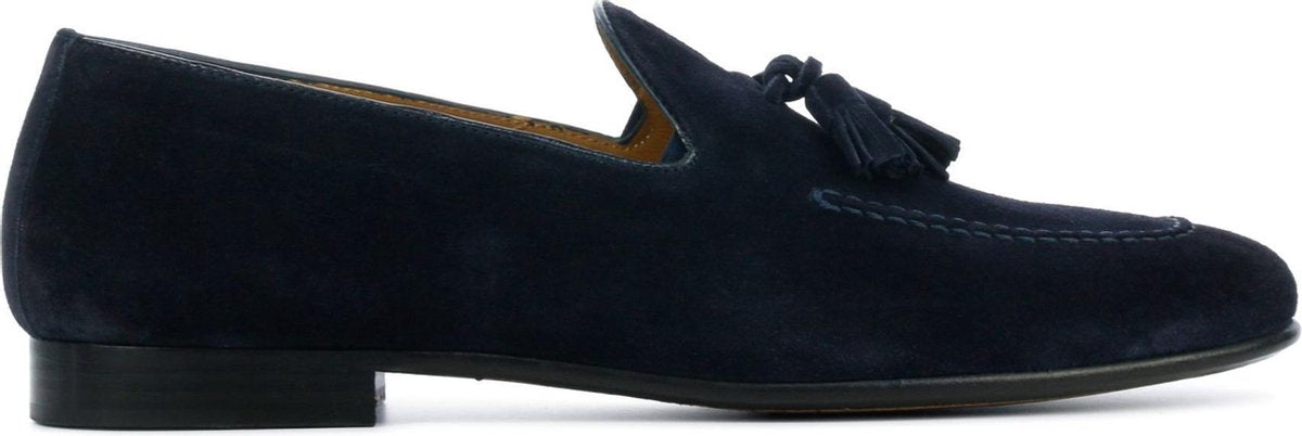 Stefano Lauran Mannen Suède Instapschoenen / Herenschoenen / Instapper S3023 - Blauw - Maat  45