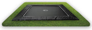 Etan UltraFlat trampoline vierkant 366 x 366 cm zwart