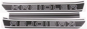 Stickerset Kreidler tank link/ rechts zwart-wit