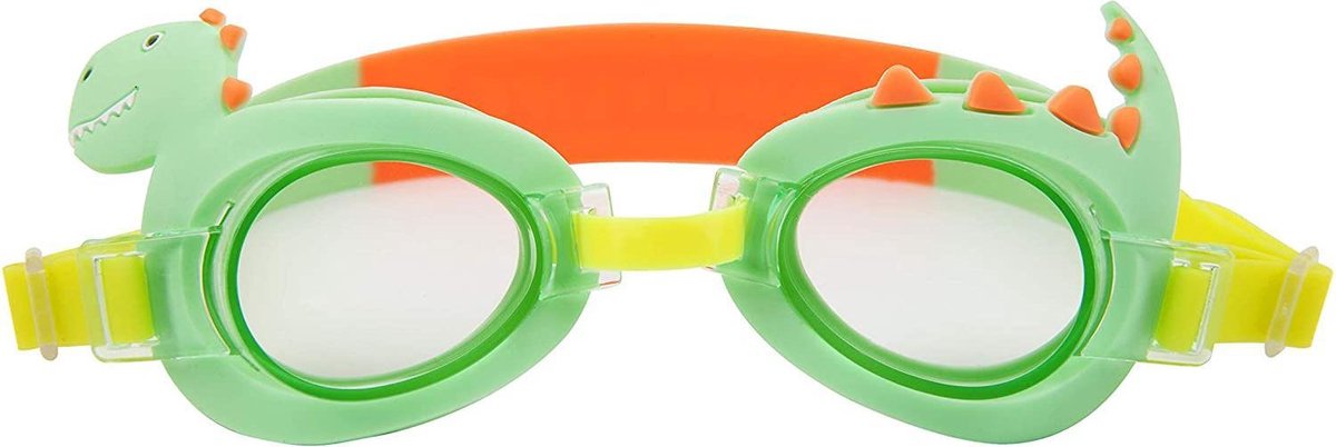 Sunnylife Zwembril Dino Junior 16 X 5 Cm Rubber Groen/geel