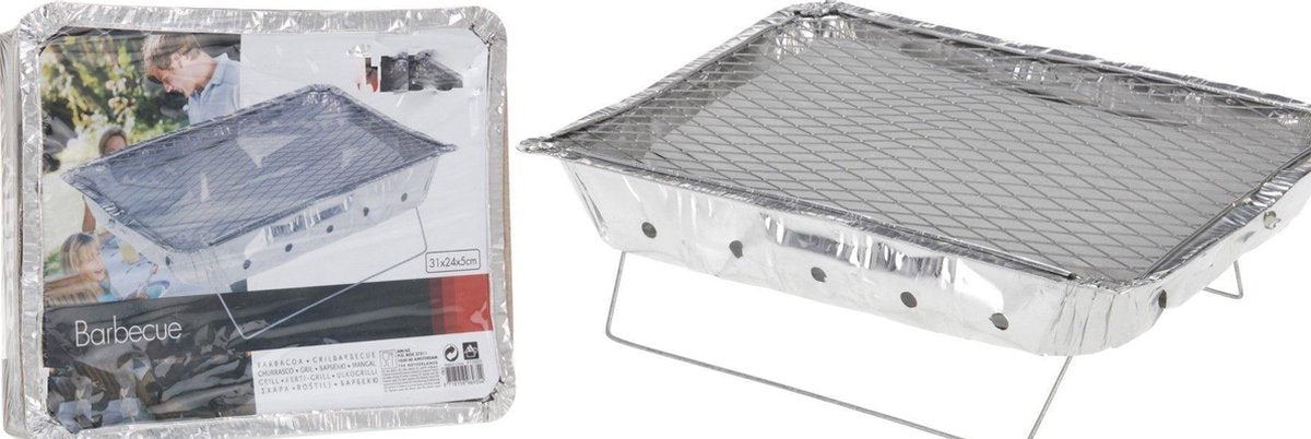 BBQ wegwerp - barbecue - instant grill - 2 stuks