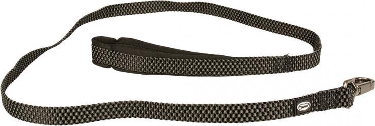 Duvo+ East leiband nylon Zwart 100cm/25mm5
