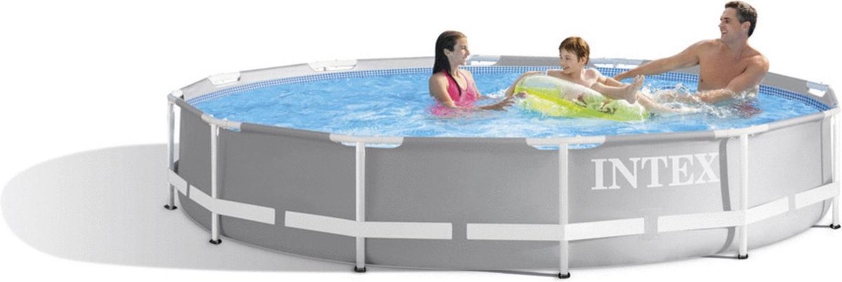 Intex Opzetzwembad Prism Frame Ø305 X 76 Cm Grijs