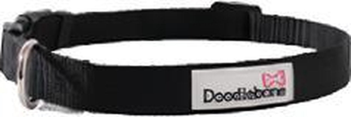Doodlebone Hondenhalsband Bold 20 - 30 Cm Nylon Zwart