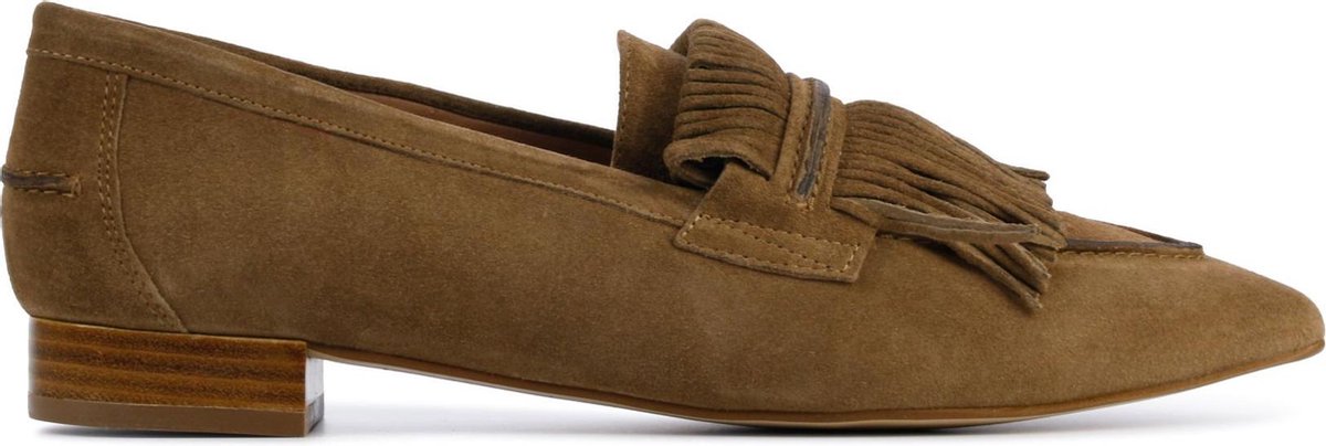 Stefano Lauran Vrouwen Suède Instapschoenen / Damesschoenen / Instapper S1036 sue - Taupe - Maat  37