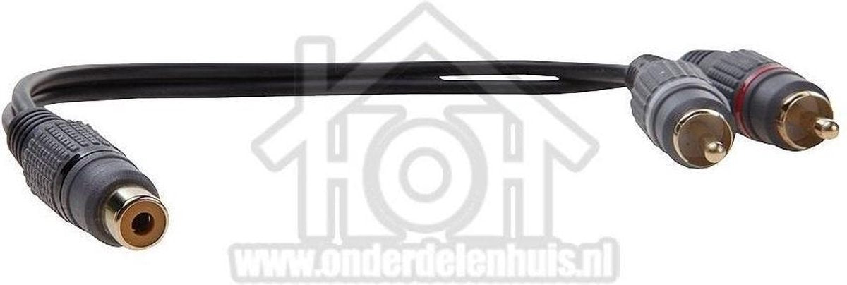 Tulp Splitter Contra RCA Female - 2x Tulp RCA Male
