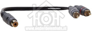 Tulp Splitter Contra RCA Female - 2x Tulp RCA Male