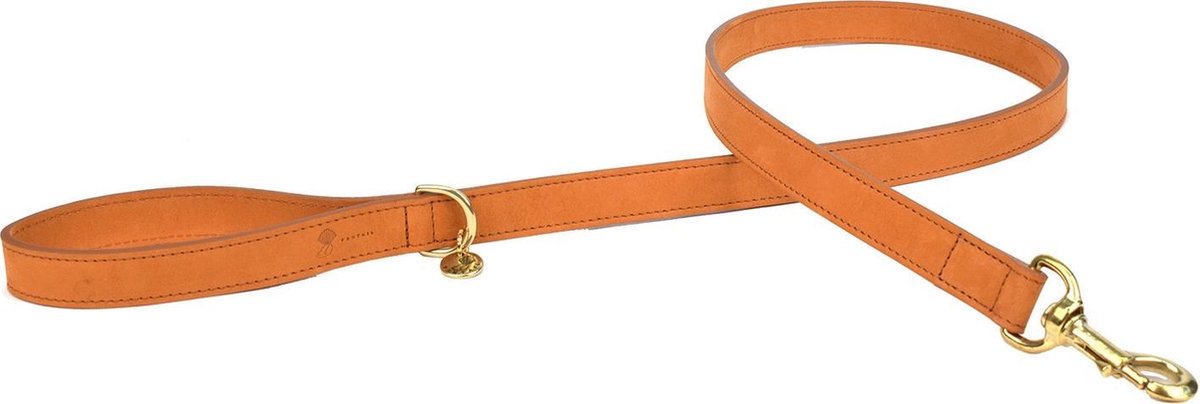 Fantail Looplijn Nubu Lichtbruin - Hondenriem - 120 cm