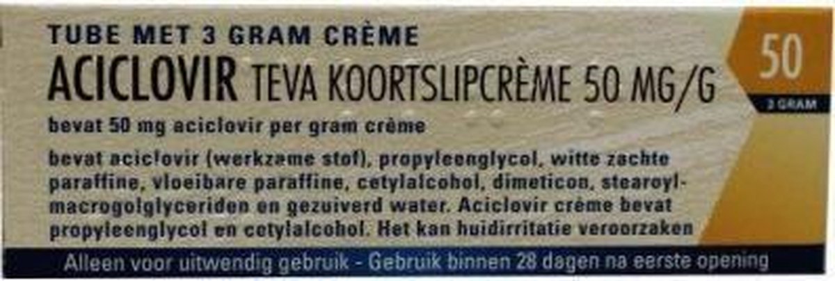 Aciclovir Creme 50 Mg/G - 3G