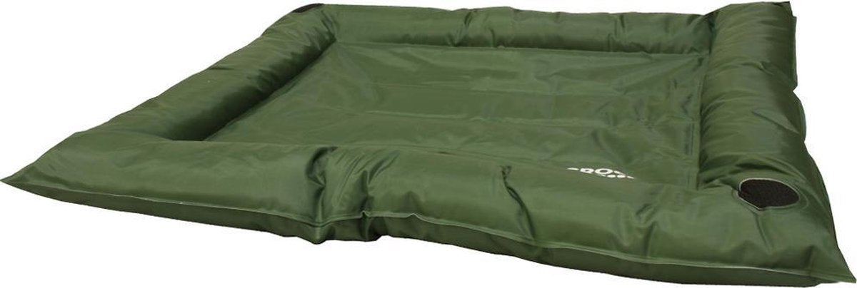 Koelmat met boord - militair groen - Afmetingen: 56x66cm