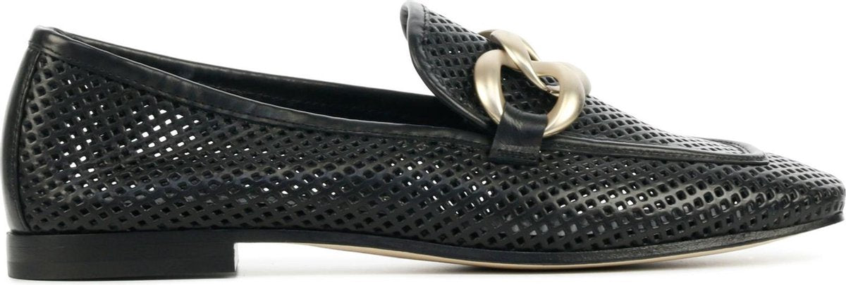 Fruit Vrouwen Leren Instapschoenen / Damesschoenen / Instapper 6955 - Zwart - Maat  38