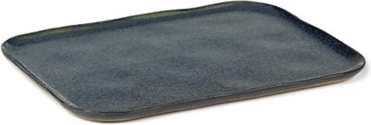 Merci for Serax bord rechthoekig XL blauw/grijs