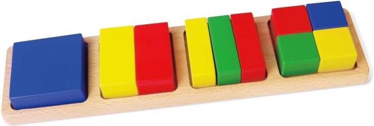 Viga Toys Vormenpuzzel Blokken Junior Hout 10 Stukjes