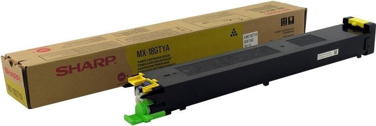 MX-18GTYA toner geel standard capacity 10.000 pagina's 1-pack