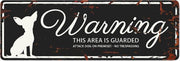 D&D Waakbord / Warning sign mini chihuahua gb Zwart 12x4cm