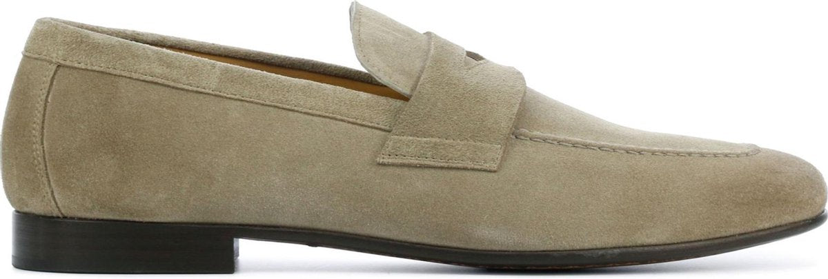 Stefano Lauran Mannen Suède Instapschoenen / Herenschoenen / Instapper S3024 - Taupe - Maat  43