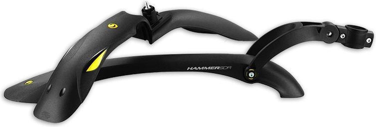 Simpla Spatbordenset Hammer-1 24 - 29 Inch Zwart/geel