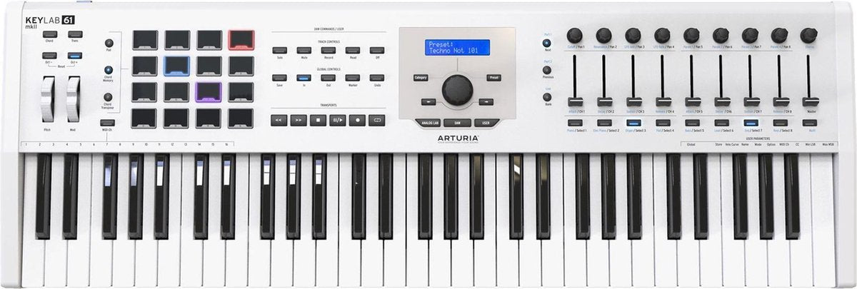 Arturia KeyLab 61 MkII - White - MIDI controller